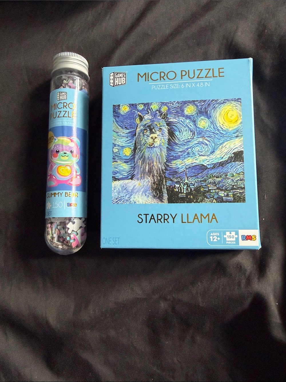 Starry Llama and Gummy Bear Micro Puzzles-